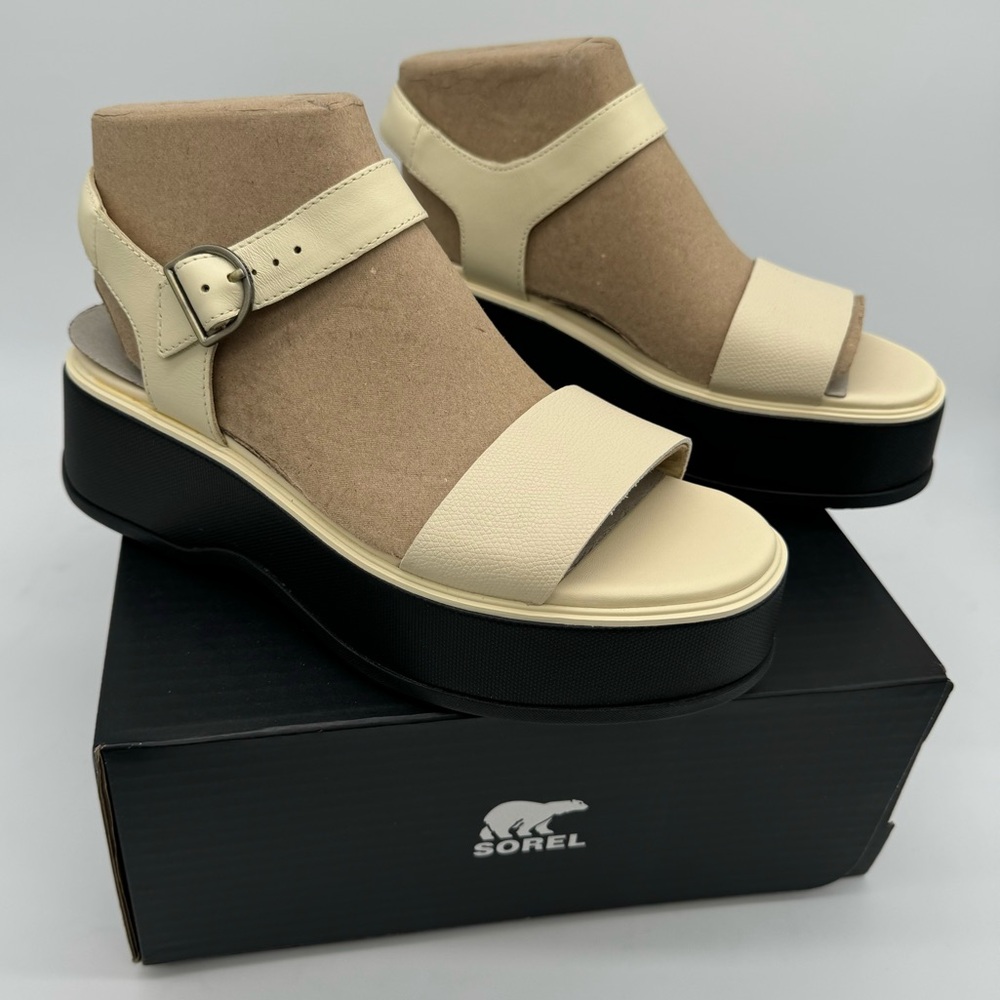 Sorel Dayspring Platform Sandal in Honey White Size 9.5